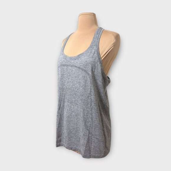 Lululemon Run Swiftly Tank 12 Racerback Gray Women Run Train Tank Top EUC - Picture 2 of 5